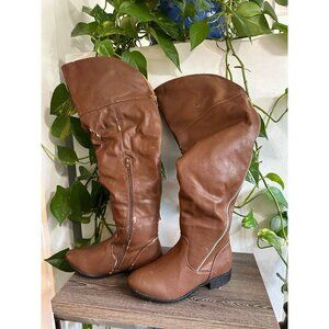NY VIP Brown Over-the-Knee Boots – Size 7